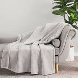 Berkshire 織紋柔軟舒適毯 152公分 X 177公分 灰