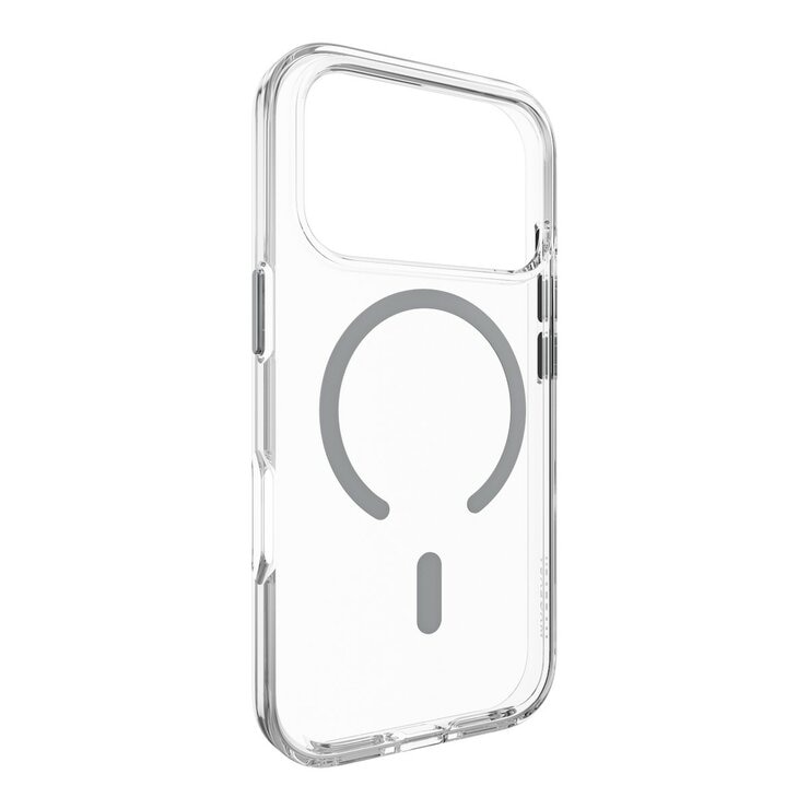 MAGEASY Bright M 不發黃軍規磁吸透明殼 iPhone 17 Pro(迷霧磁圈) + 鏡頭保護貼Lenz(迷霧) + Vetro 9H 鋼化玻璃保護膜