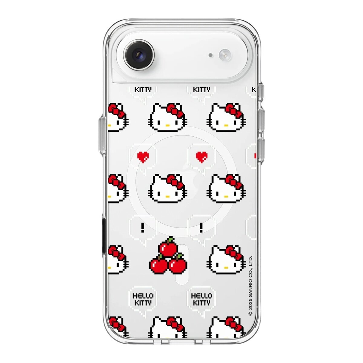 犀牛盾 iPhone Air Clear (MagSafe兼容) 抗黃化透明防摔手機殼 Hello Kitty Retro Hello Kitty + 9H 抗藍光鋼化玻璃保護貼