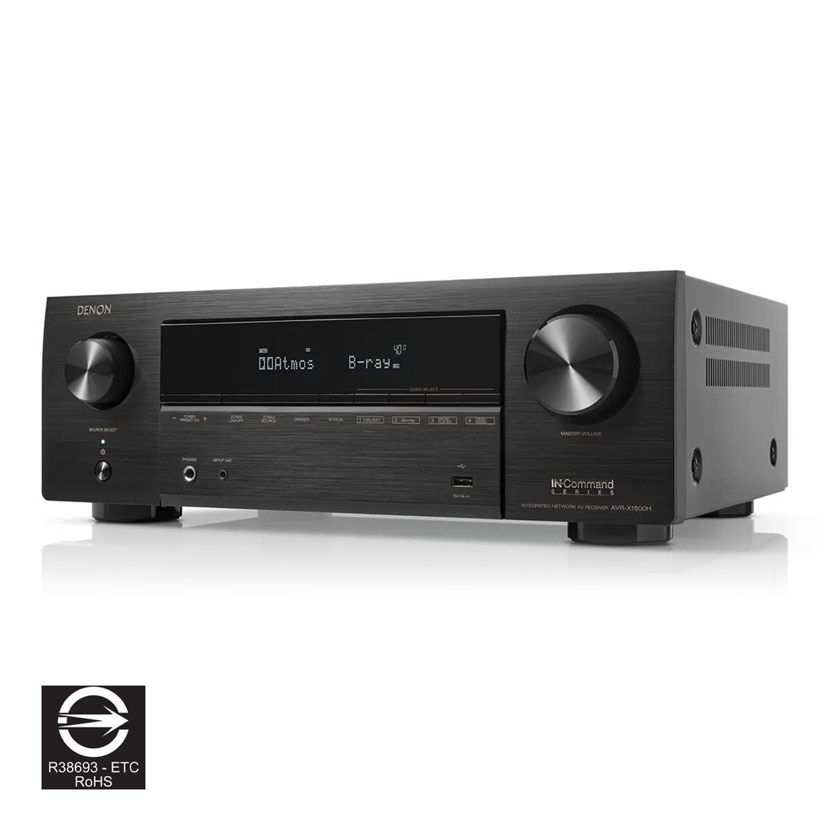 Denon 7.2 聲道 8K 影音環繞擴大機 AVR-X1800H