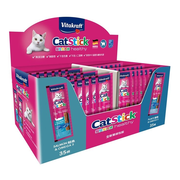 Vitakraft 貓快餐肉條雙口味單條包裝 6公克 X 70入