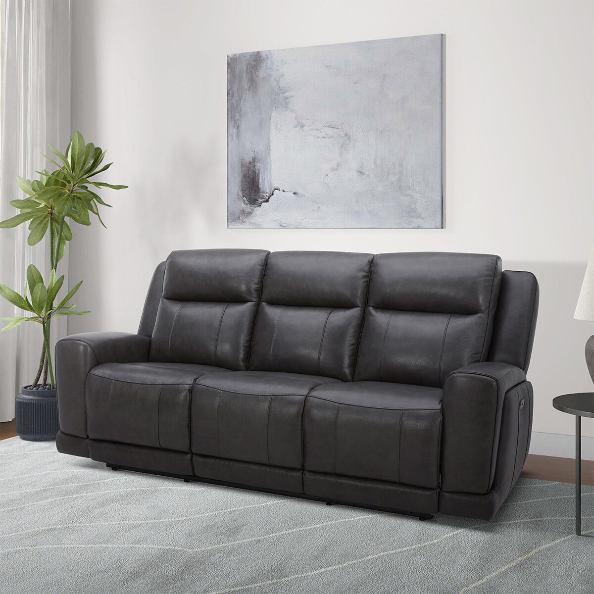 コストコ Gilman Creek 革張りソファー