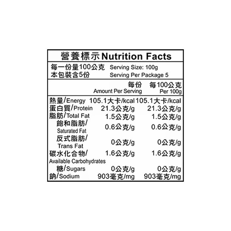 富統 冷藏里肌火腿 250公克 X 2入