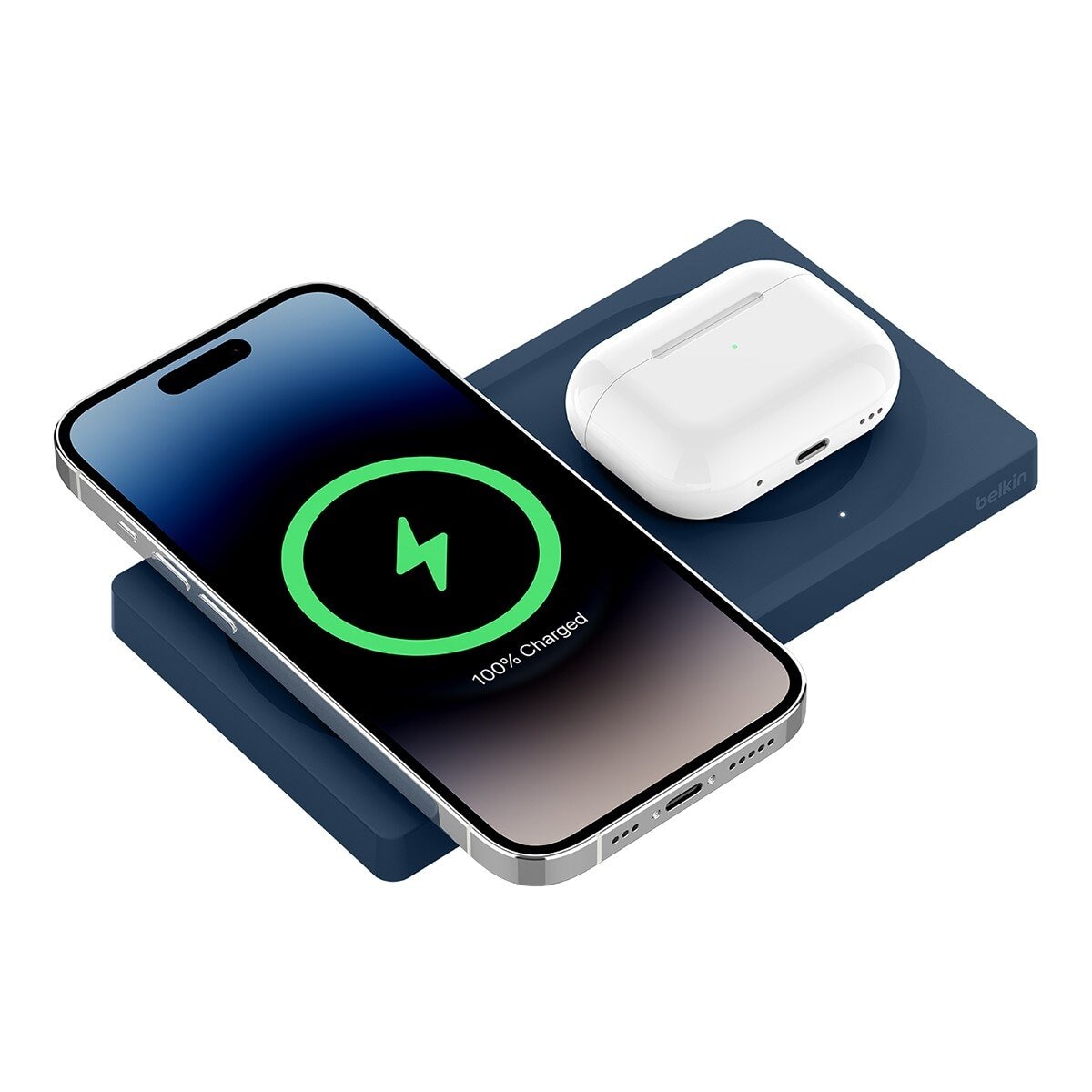 Belkin BoostCharge Pro Magsafe 2合1 無線充電板 15W (無旅充) 藍色
