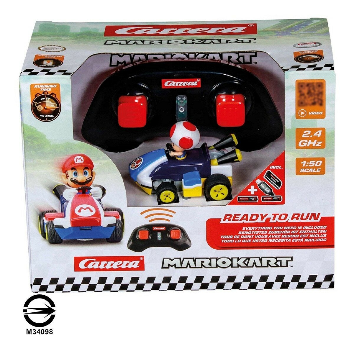 Carrera 1:50 迷你卡丁遙控車 奇諾比奧 / 6歲以上