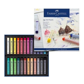 Faber-Castell 輝柏創意工坊軟性長形粉彩條24色 Faber-Castell 輝柏創意工坊軟性長形粉彩條24色