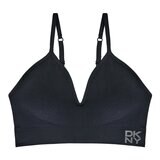 DKNY 女無鋼圈內衣兩入組 黑/膚 M