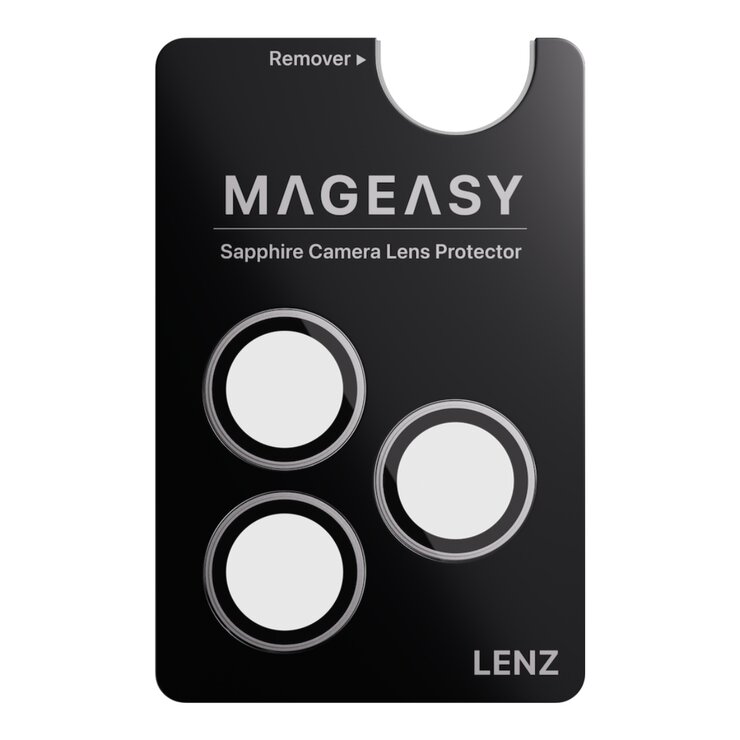 MAGEASY Odyssey Stand M 超軍規防摔磁吸支架手機殼 iPhone 17 Pro Max(珊瑚) + 鏡頭保護貼Lenz(白色) + Vetro 9H 鋼化玻璃保護膜