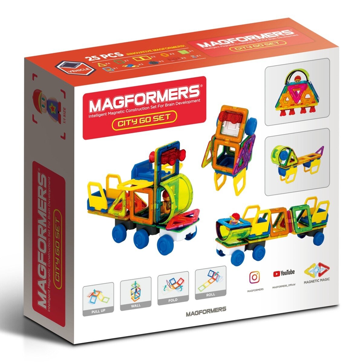 Magformers 磁性建構片 運輸車 / 3歲以上