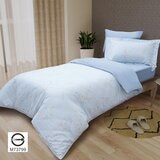 CASA 100%萊賽爾兩用被床包枕套四件組 夕蘭藍 單人