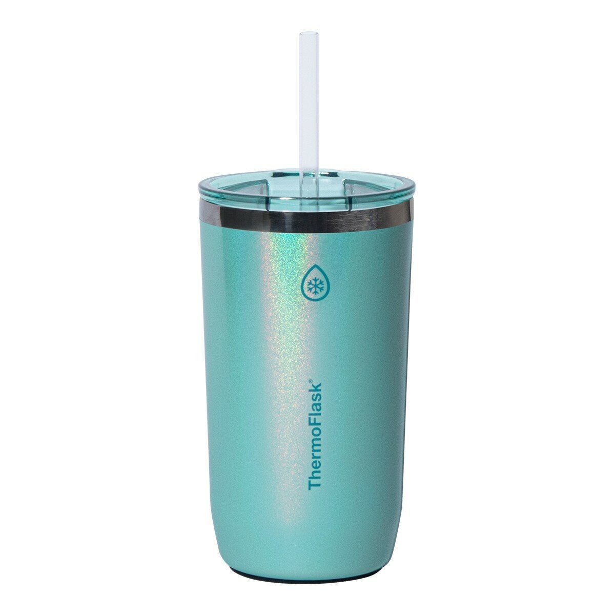 ThermoFlask 不鏽鋼保冷保溫馬克杯 含吸管 474毫升 X 2件組 紫+綠 ThermoFlask 不鏽鋼保冷保溫馬克杯 含吸管 474毫升 X 2件組 紫+綠