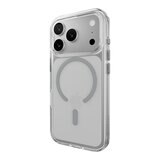 MAGEASY Bright M 不發黃軍規磁吸透明殼 iPhone 17 Pro(迷霧磁圈) + 鏡頭保護貼Lenz(珊瑚) + Vetro 9H 鋼化玻璃保護膜