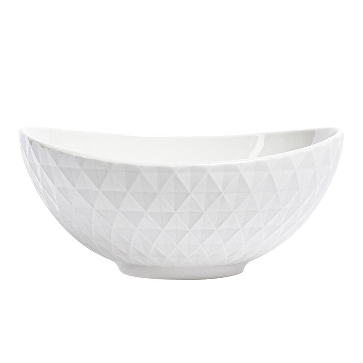 Over & Back Bistro Diamond 系列 橢圓形瓷碗 X 4件組