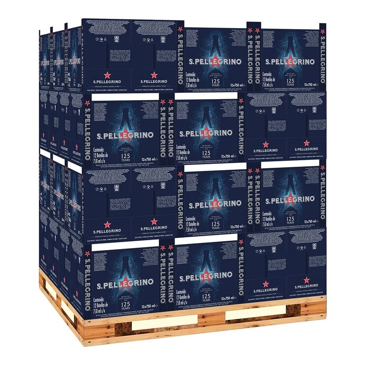 San Pellegrino 聖沛黎洛 天然氣泡水 750毫升 X 12瓶 X 56入