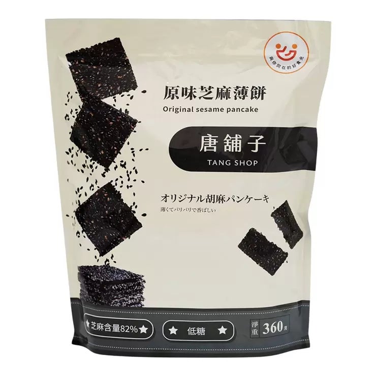 唐舖子 原味芝麻薄餅 360公克 X 2袋