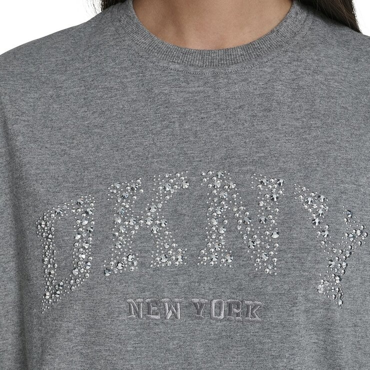 DKNY Jeans 女 Logo 短袖上衣 灰