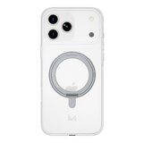 MONOCOZZI ESSENTIALS Crystal 磁吸360旋轉支架不發黃透明防摔保護殼(相機按鍵)+2.5D滿版高透耐保護貼組合 iPhone 17 Pro