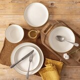 Over & Back 陶製餐具 X 16件組 奶油白