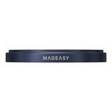 MAGEASY Odyssey Strap M 超軍規防摔掛繩手機殼 iPhone 17 Pro Max(迷霧/高冷灰) + 鏡頭保護貼Lenz(午夜) + Vetro 9H 鋼化玻璃保護膜