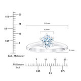 1.50克拉 18K白K金 圓形鑽石戒指 VVS2/F
