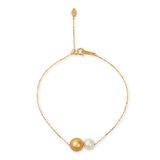 Tokyo Pearl 18K黃K金 7.0公釐 - 10公釐 Akoya & South Sea Golden 珍珠手環