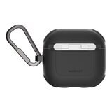 MAGEASY Odyssey 抗衝擊磁扣手繩耳機殼 AirPods 4 金屬黑