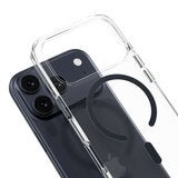 MAGEASY Bright M 不發黃軍規磁吸透明殼 iPhone 17 Pro(午夜磁圈) + 鏡頭保護貼Lenz鈦合金(午夜鈦) + Vetro 9H 鋼化玻璃保護膜