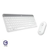 羅技 MK470 無線鍵盤滑鼠組 珍珠白