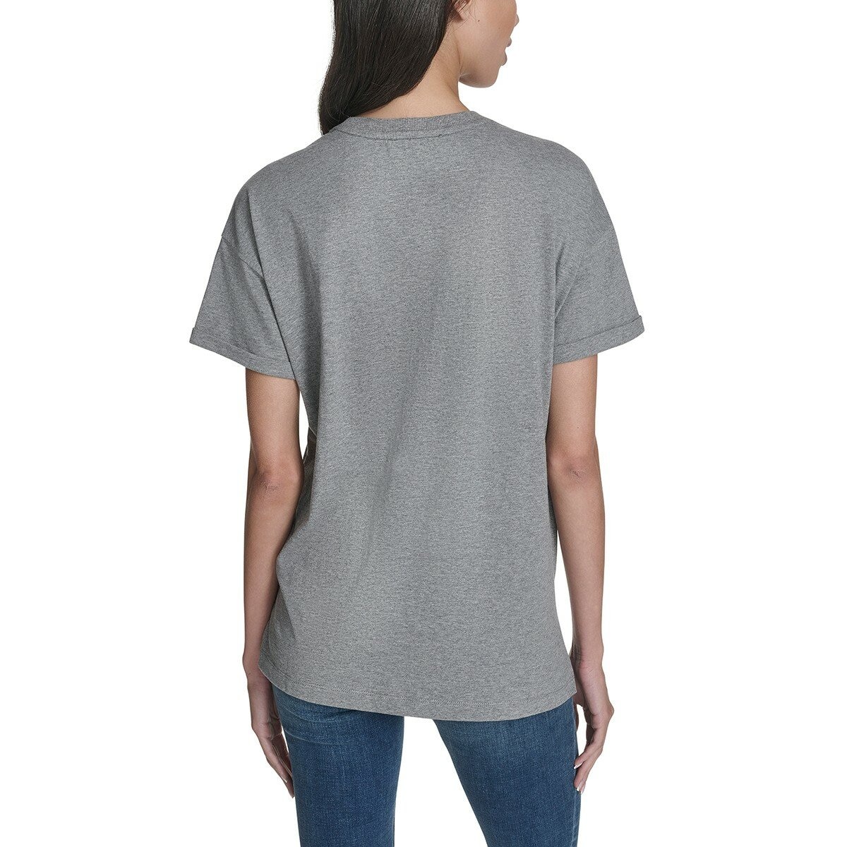 DKNY Jeans 女 Logo 短袖上衣 灰