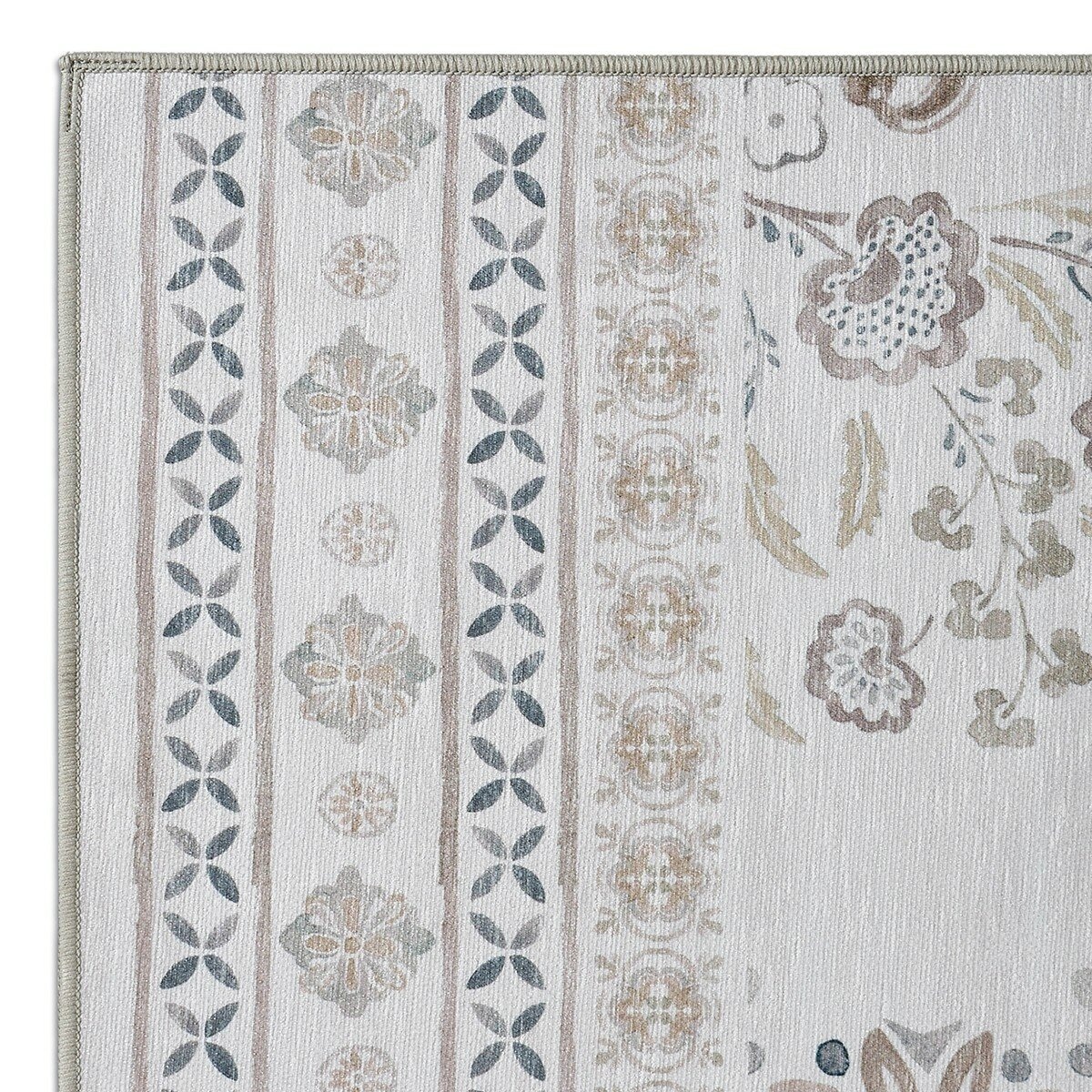 Wyatt & Ash 印花可水洗地毯 160公分 X 226公分 象牙白 Wyatt & Ash 印花可水洗地毯 160公分 X 226公分 象牙白