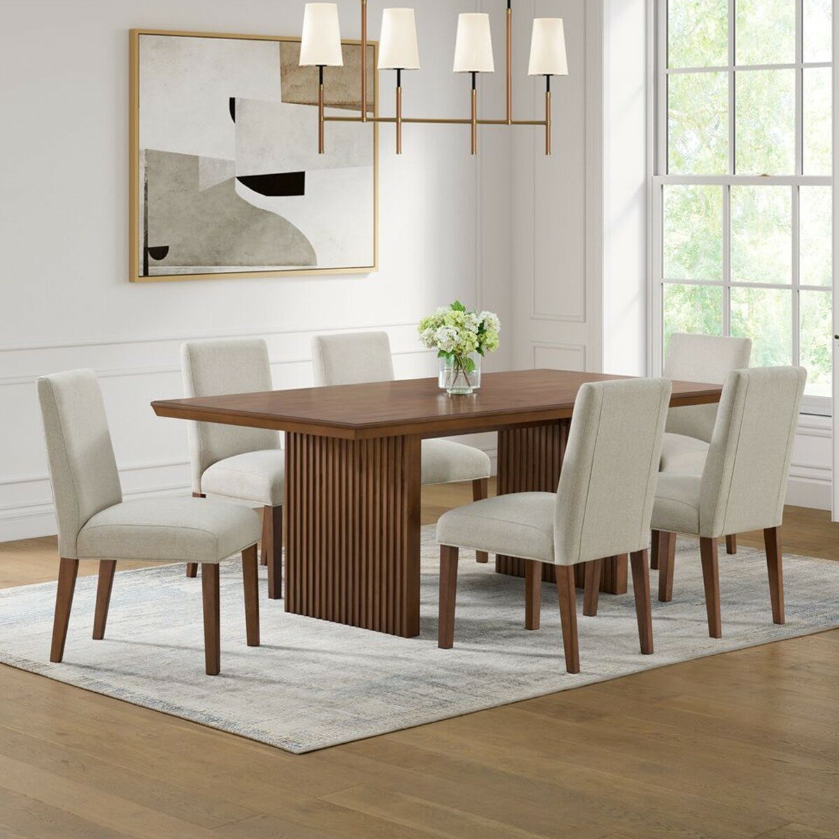 Thomasville 餐桌椅七件組