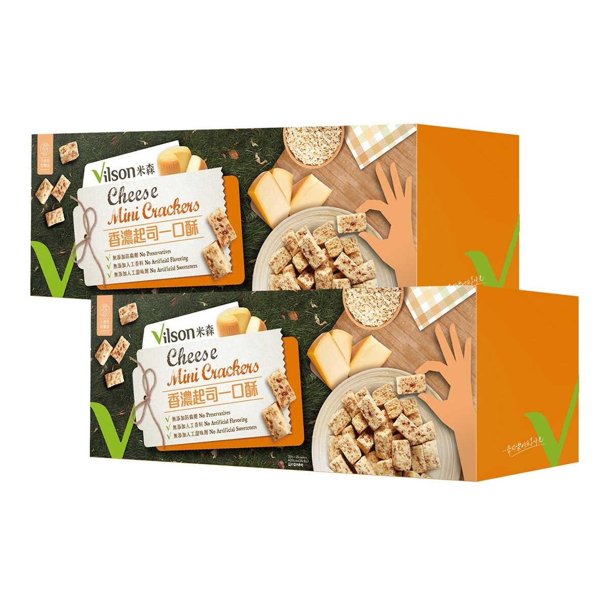 米森 香濃起司一口酥 20公克 X 21包 X 2盒 米森 香濃起司一口酥 20公克 X 21包 X 2盒