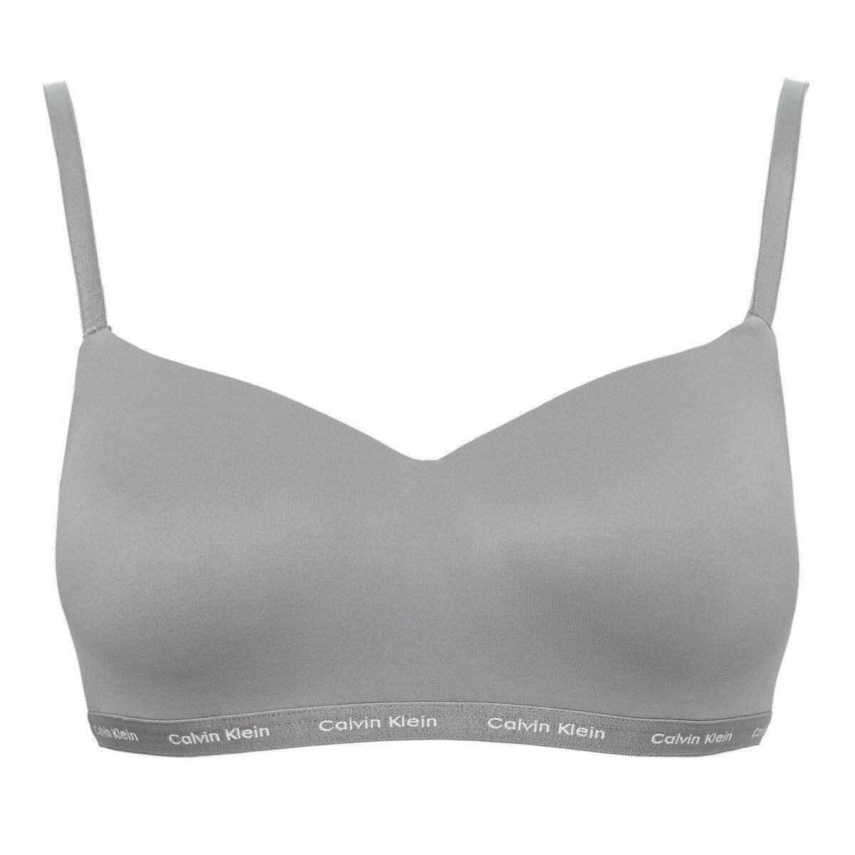 Calvin Klein 女無鋼圈內衣兩入組 黑+灰