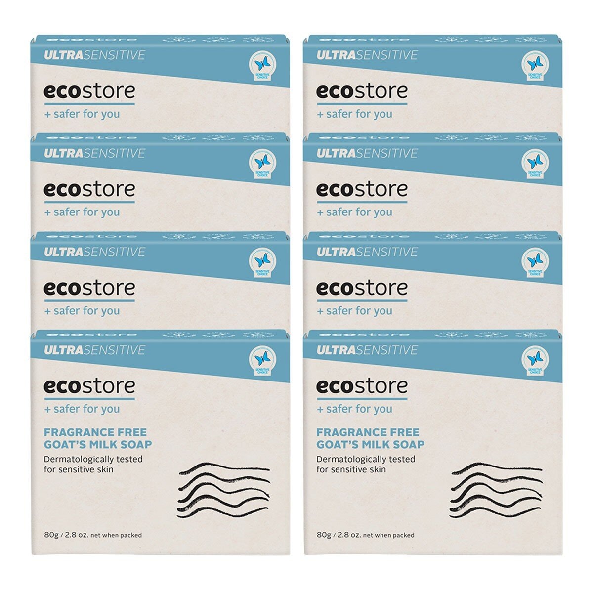 ecostore 純淨香皂 80公克 X 8入組