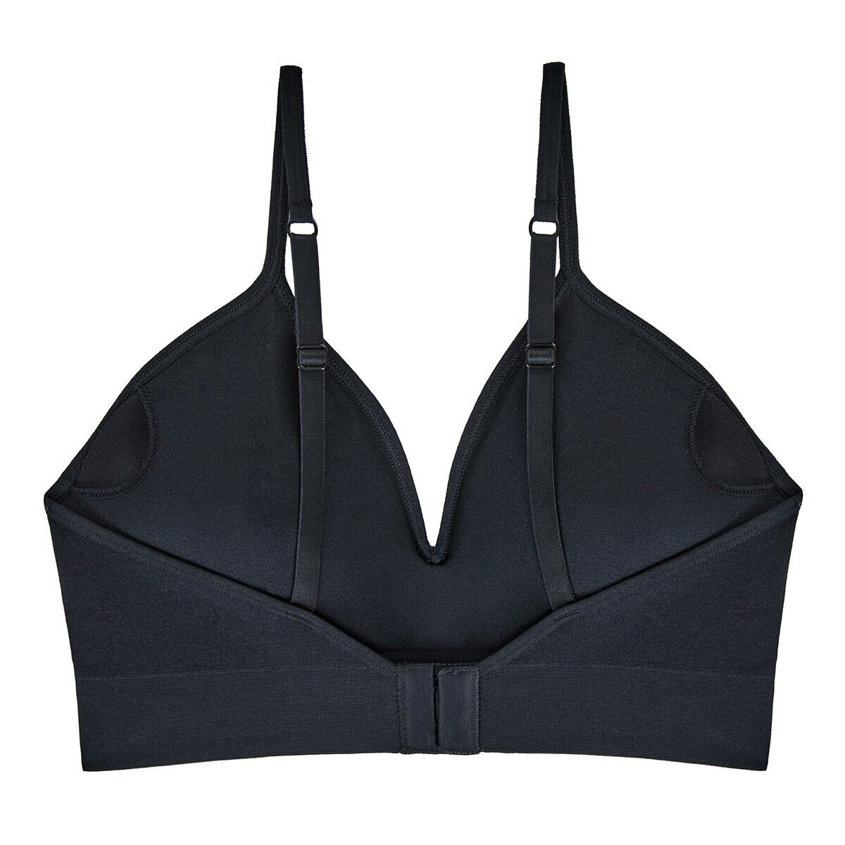 DKNY 女無鋼圈內衣兩入組 黑/膚 M