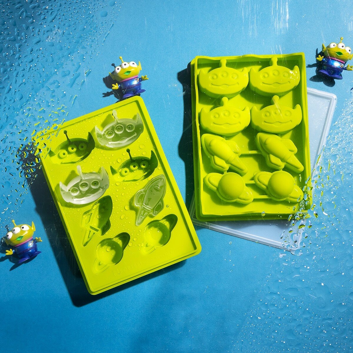 HOUSUXI 舒希 迪士尼系列 矽膠製冰盒含蓋 6件組