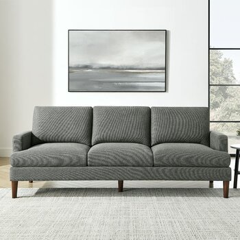 Lillian August 三人座布面沙發