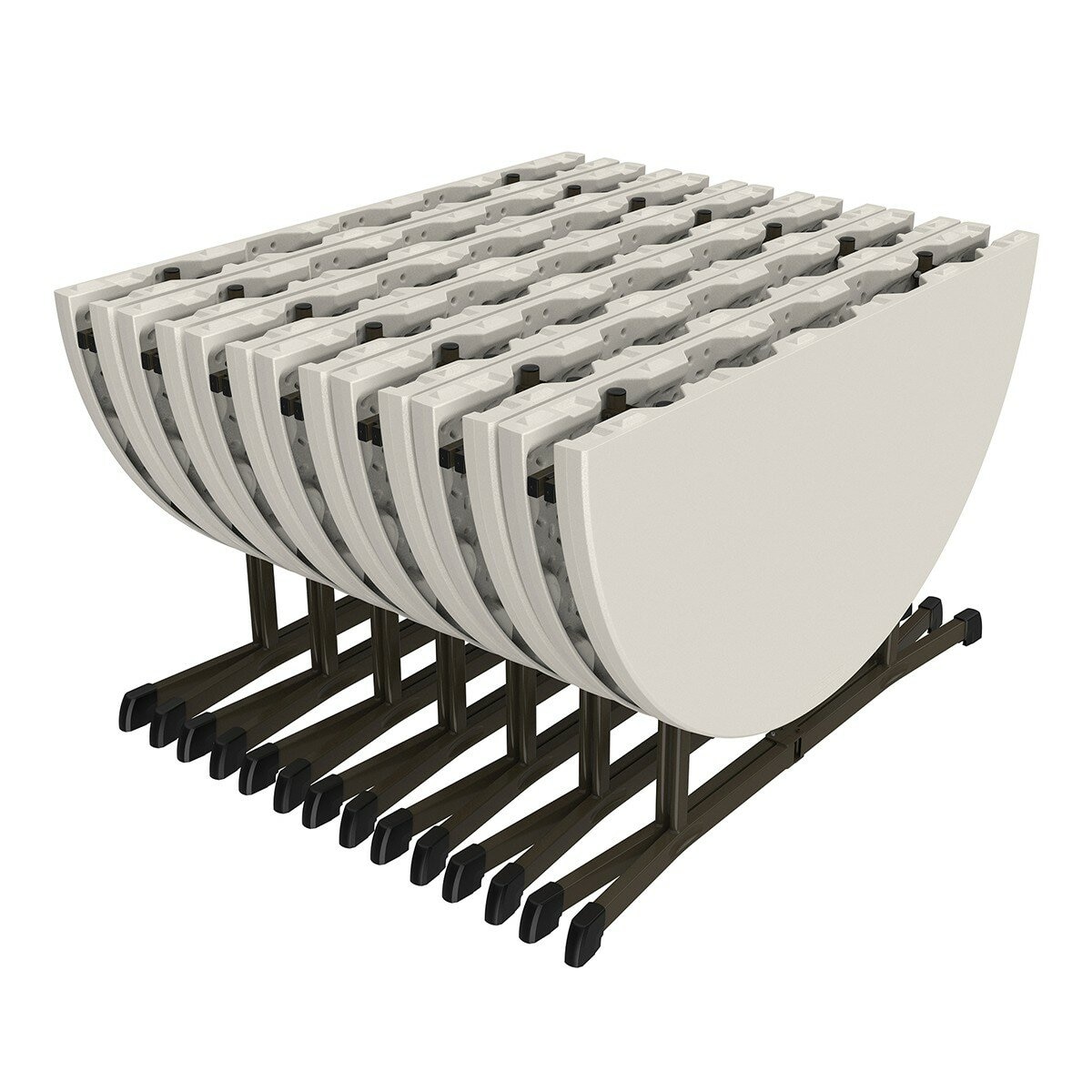 Lifetime 48吋 摺疊圓桌 7入