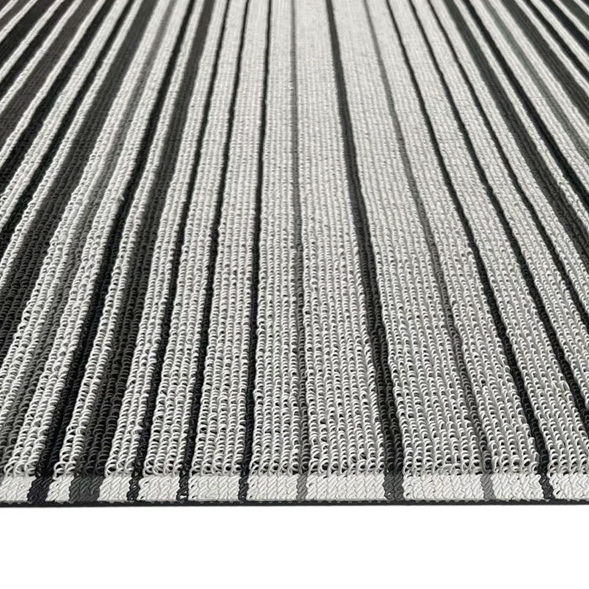 Korhani Studio 條紋地墊 60公分 X 90公分 X 0.7公分 黑