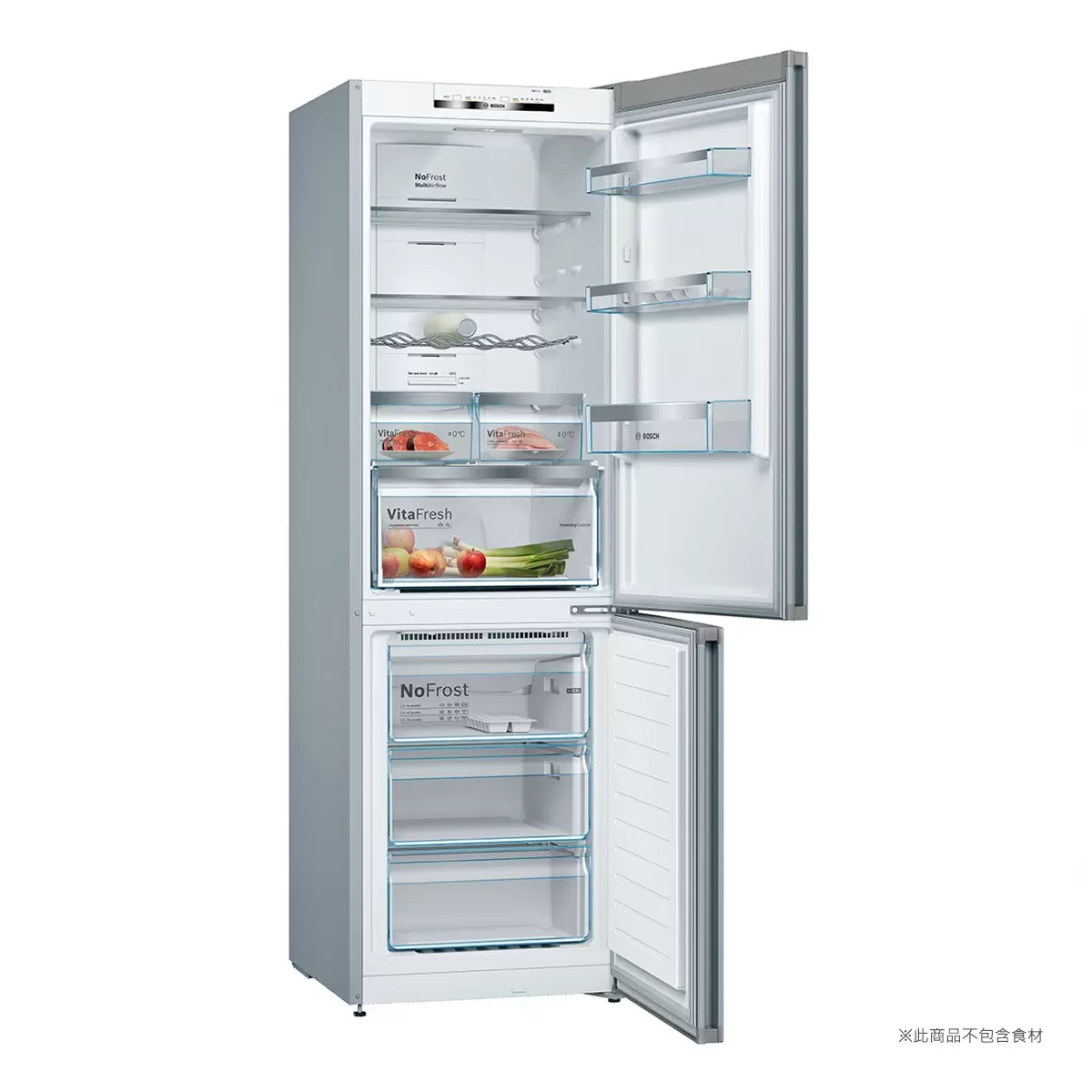 BOSCH 324公升 Vario Style 獨立式冰箱 KGN36IJ3AD + KSZ2AVV00 雲朵白