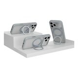 MAGEASY MagStand 360 M 磁吸旋轉支架防摔手機殼 iPhone 17 Pro Max(迷霧) + 鏡頭保護貼Lenz(迷霧) + Vetro 9H 鋼化玻璃保護膜