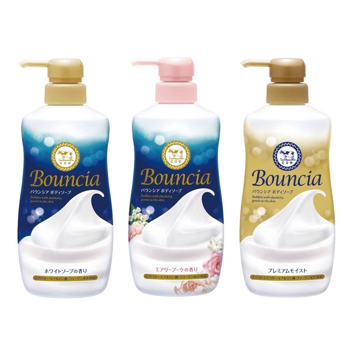 牛乳石鹼 Bouncia沐浴乳 6入(優雅/愉悅/極致)