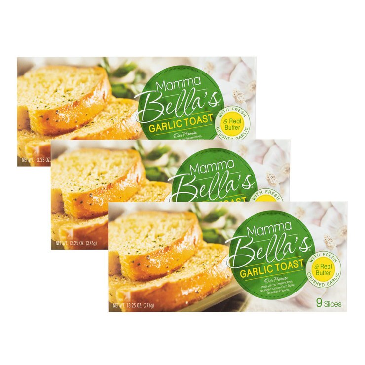 Mamma Bella 冷凍蒜味麵包 376公克 X 3盒 Costco 好市多線上購物