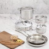 科克蘭 五層結構不鏽鋼鍋具套組 含蓋10件組