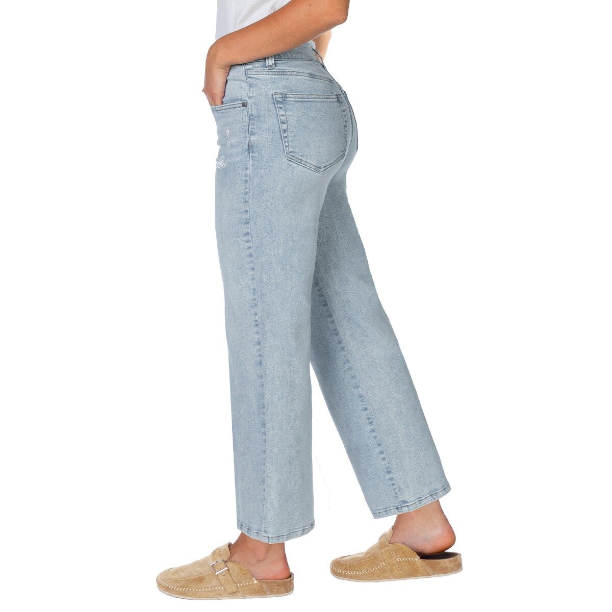 Well Worn 女直筒九分牛仔長褲