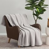 Berkshire 織紋柔軟舒適毯 152公分 X 177公分 灰