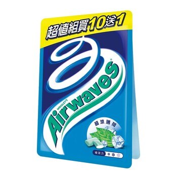 Airwaves 超涼薄荷無糖口香糖超值包 400公克 Airwaves 超涼薄荷無糖口香糖超值包 400公克