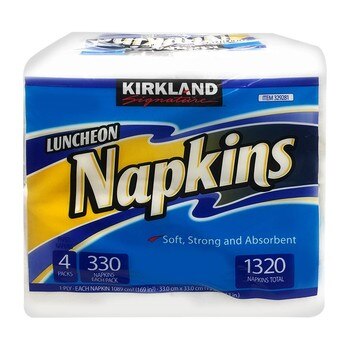 Kirkland Signature 科克蘭 餐巾紙 330張 X 4小包 Kirkland Signature 科克蘭 餐巾紙 330張 X 4小包