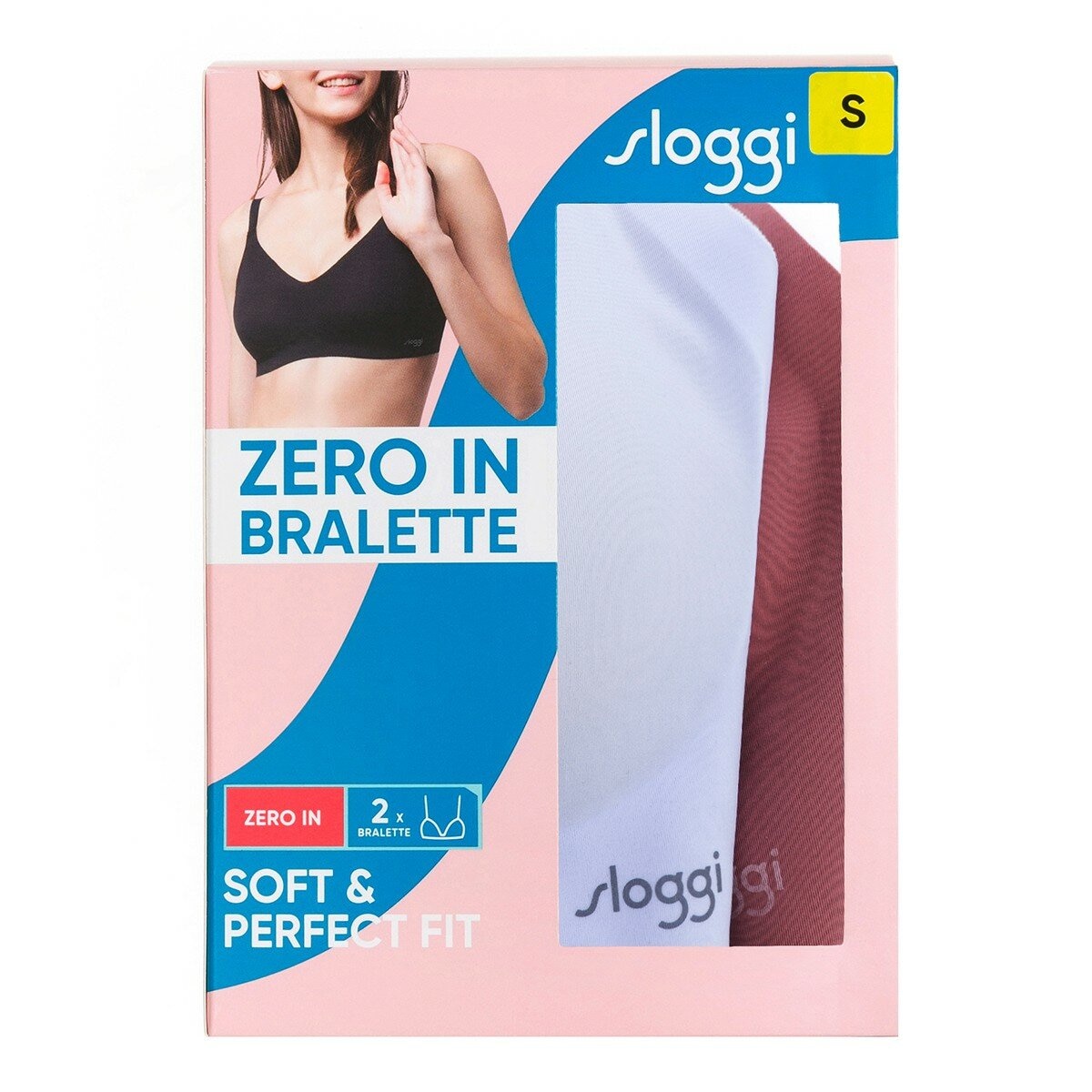 sloggi 女無鋼圈內衣兩入 粉紫組合 S