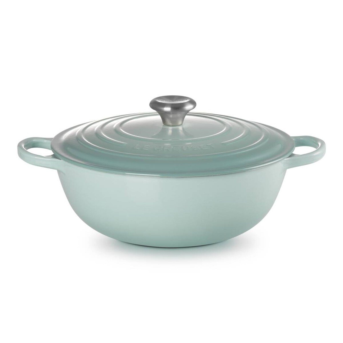 Le Creuset 媽咪鑄鐵鍋 含鋼頭鍋蓋 28公分 悠然綠
